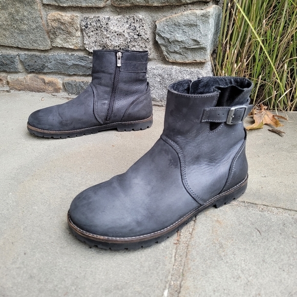 Birkenstock Shoes - Birkenstock  Stowe nubuck leather  ankle boots